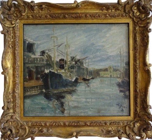 Filippo de Pisis (1896 - 1956) – Venise, Docks, 1931