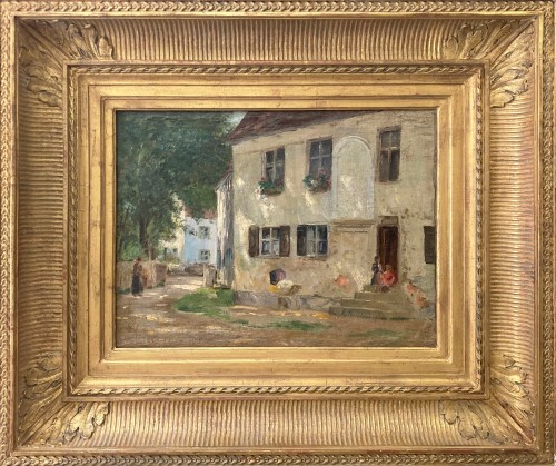Eugène Boudin (1824-1898)  - The bastide in the surroundings of Antibes, 1893