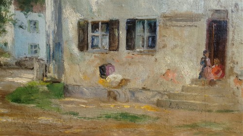Eugène Boudin (1824-1898) - La bastide aux environs d'Antibes, 1893 - Galerie Meier