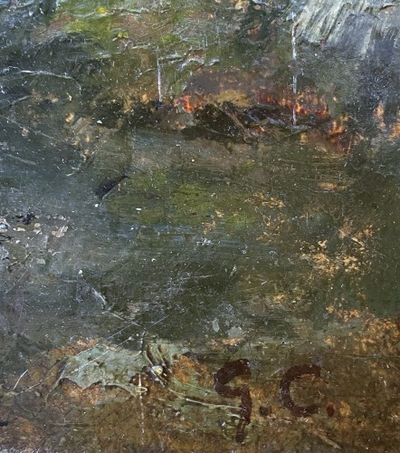 Fontainebleau, sous-bois - attribué à Gustave COURBET (1819-1877) - Galerie Meier