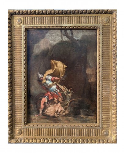 Salvator Rosa (1615-1673) - Jason slaying the dragon 