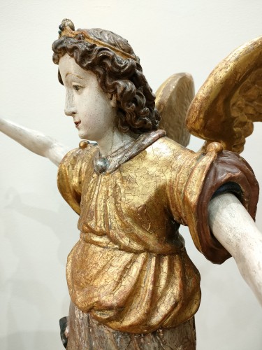 L' ange Gabriel - Ecole d'Ulm, entourage de Michel Erhart (circa 1540) - Galerie Meier