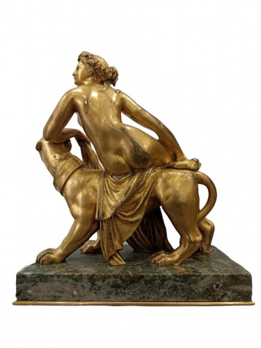 Ariane on the panther in bronze - Sculpture Style Art nouveau