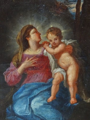 Tableaux et dessins Tableaux XVIIIe siècle - Pierre-Jacques Cazes - Vierge à l'enfant