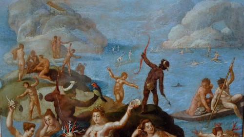 Jacopo Zucchi et atelier  - La pêche du corail - Tableaux et dessins Style Renaissance