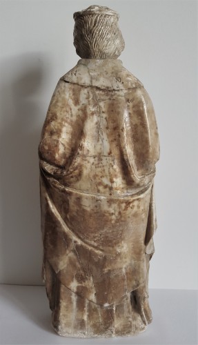 Sculpture Sculpture en Marbre - Sainte martyre à la palme - Ile de France XVe siècle