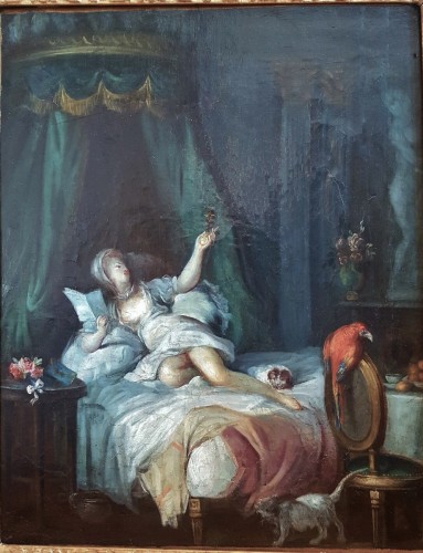 Jean Frédéric Schall (1752-1825) - Le coucher - Tableaux et dessins Style Louis XVI