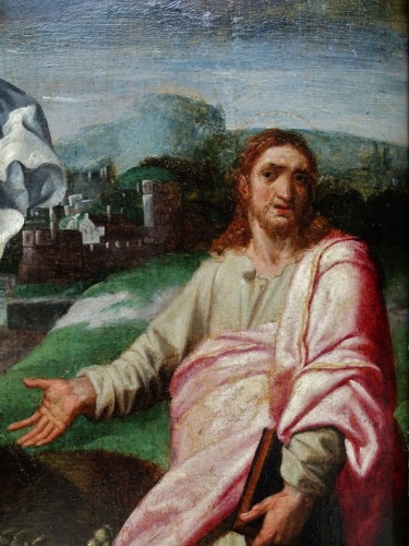 Adriaen Thomasz Key - Le Christ en croix entouré de la Vierge et Saint Jean - Galerie Meier