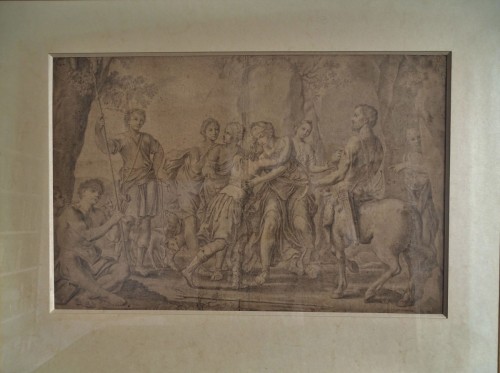 Franceschini Marcantonio (1648-1729) - Le retour de Télémaque - Tableaux et dessins Style Régence