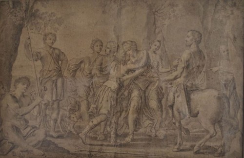 Tableaux et dessins Dessin, Aquarelle & Pastel - Franceschini Marcantonio (1648-1729) - Le retour de Télémaque