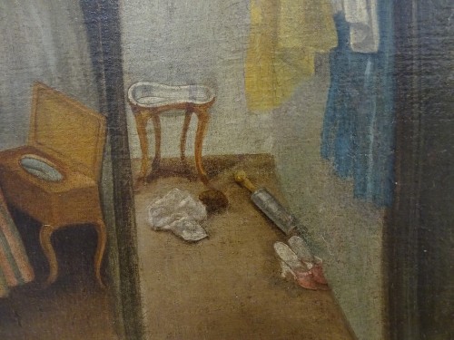 Paintings & Drawings  - Ecole Française de la seconde moitié du XVIIIe siècle - Scène de maison close