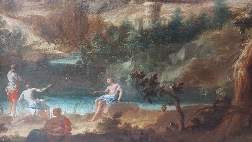 Paintings & Drawings  - Marco Ricci (1676-1729) - Landscape with fishermen
