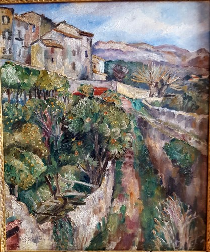 Émile Othon Friesz (1879-1949) - Vergers à Saint-Paul de Vence, circa 1923 - Tableaux et dessins Style Art Déco