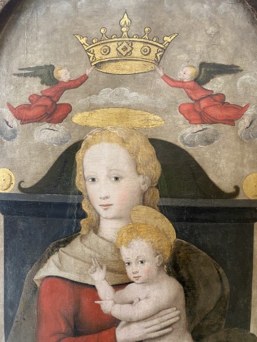 Vierge à l'enfant - cercle de Juan de Borgoña (ca.1470-1534) - Galerie Meier