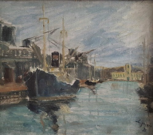 Paintings & Drawings  - Filippo de Pisis (1896 -1956) -Arsenal of Venice 