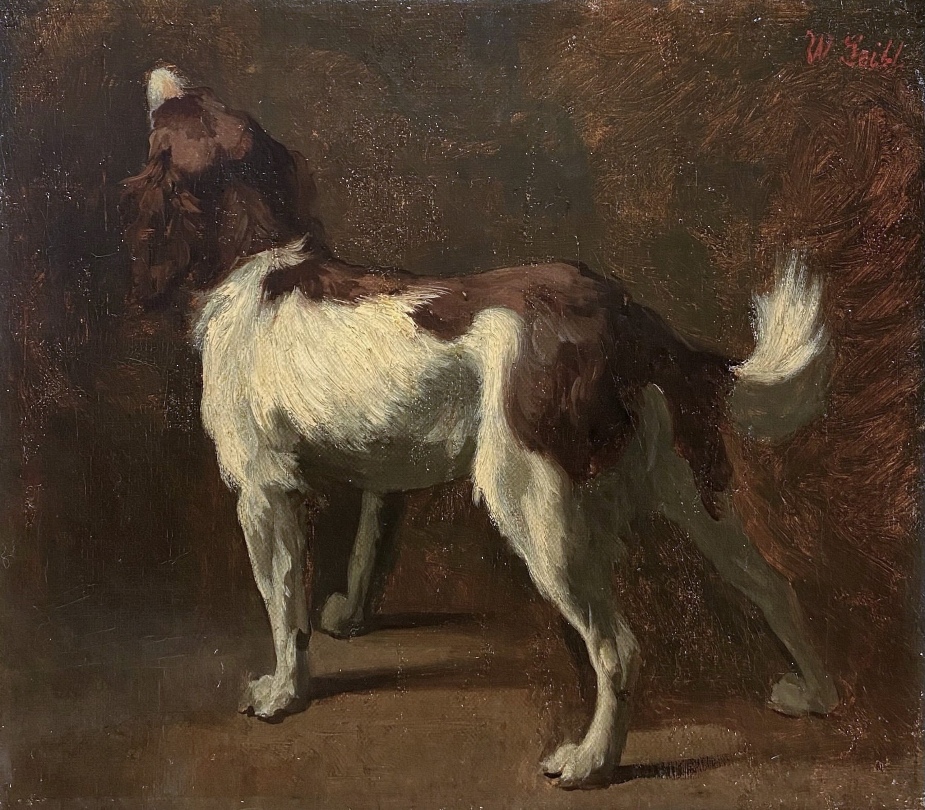 Wilheim Leibl (1844-1900) - Le chien de chasse - XIXe siècle - N.99932