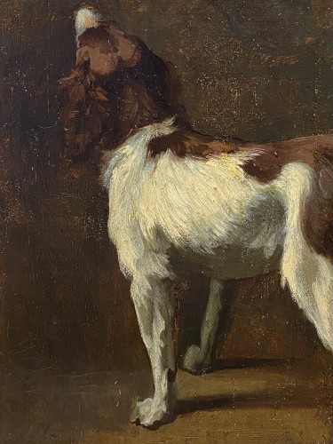 Wilheim Leibl (1844-1900 )  - The hunting dog - 