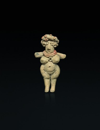 Pregnant standing woman - Michoacan - Ancient Art Style 