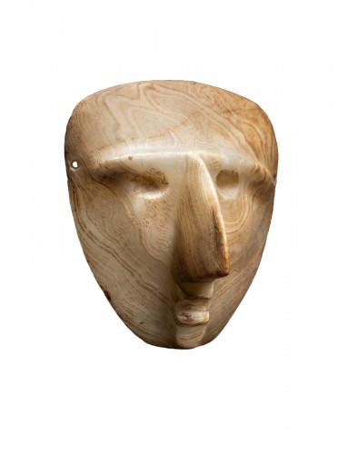 Masque représentant un visage humain - Sultepec