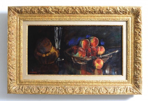 Henry de WAROQUIER (1881-1970) - Still Life With Peaches - Paintings & Drawings Style Art Déco