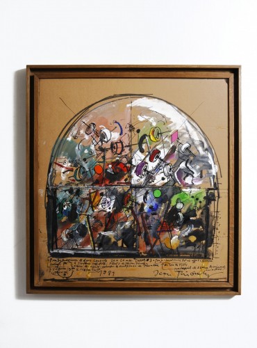 Jean TINGUELY (1925-1991) -Pandemonium ‘Dans Coupole’  - Paintings & Drawings Style 
