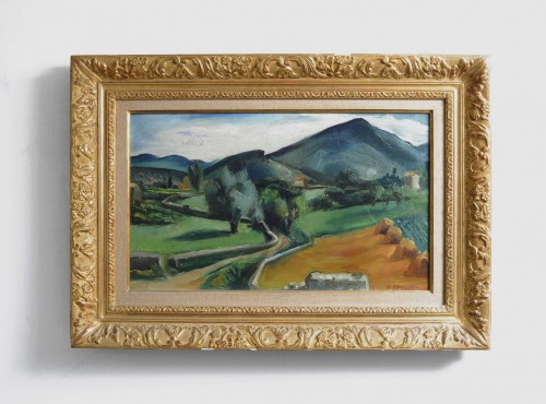 André FAVORY (1889 – 1937) - A view from &quot;La Cadière&quot; - Paintings & Drawings Style Art Déco
