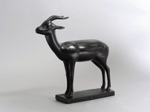Mateo HERNANDEZ (1885-1949) - Petite Gazelle - Sculpture Style Art Déco