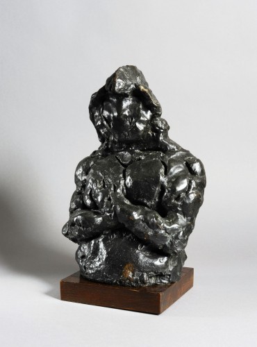 Sculpture Sculpture en Bronze - Jean ROBERT dit IPOUSTÉGUY (1920-2006) - Esquisse de David N°2