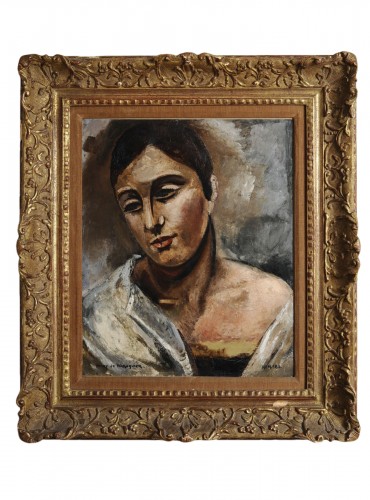 Portrait de Mme de Waroquier ( épouse de l'artiste ) - Henry de Waroquier (1881-1970)