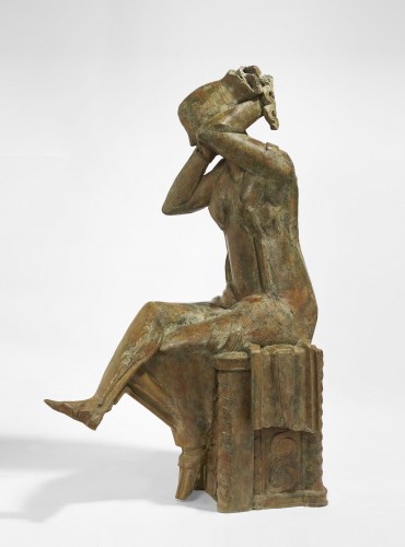 Sculpture Sculpture en Bronze - Hélène ou femme assise - Claude Goutin (1930-2018)