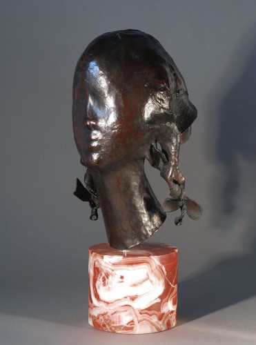 Tete de jeune fille - Claude Goutin (1930-2018) - Sculpture Style Années 50-60
