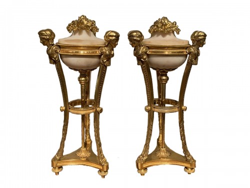 Paire d’athéniennes Louis XVI