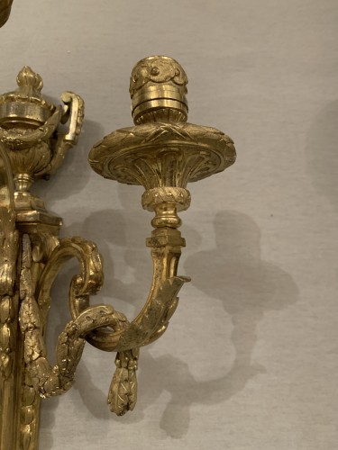 Lighting  - Pair of Louis XVI sconces Model by Jean-Charles Delafosse