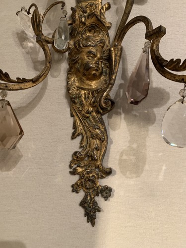 18th century - Pair of Régence sconces