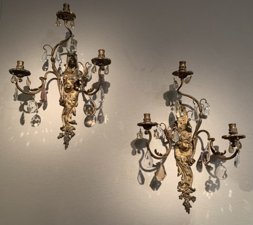 Pair of Régence sconces - French Regence