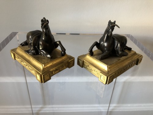 Pair of Louis XVI period unicorns  - Louis XVI