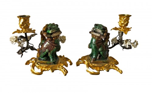 Pair of Fô dogs from the Kangxi period