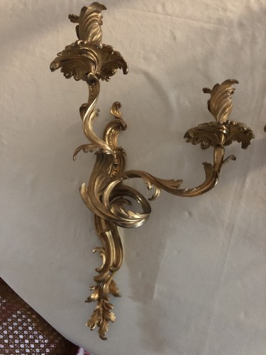 Pair of Louis XV period wall lights - Lighting Style Louis XV