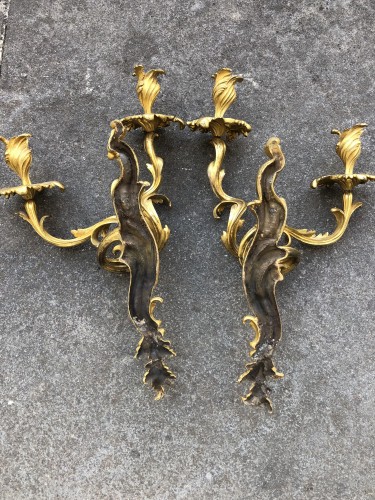 Louis XV - Pair of Louis XV period wall lights