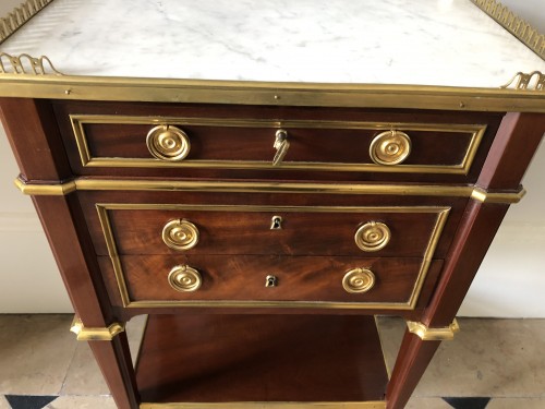 Furniture  - Small Louis XVI  table stamped Riesener