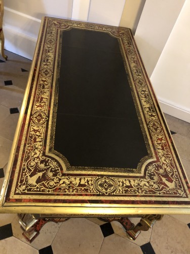 XVIIIe siècle - Grand bureau Mazarin d’époque Louis XIV attribué à Nicolas Sageot