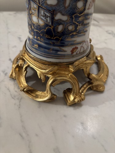 Paire de vases cornets d'époque Qianlong - Galerie Bordet