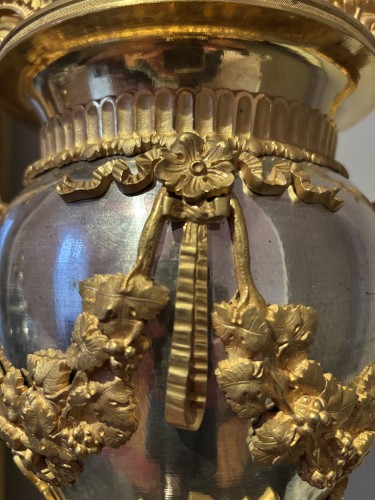 Antiquités - Pair Of Louis XVI Period Bronze Vases Attributed To François Rémond (1747-1