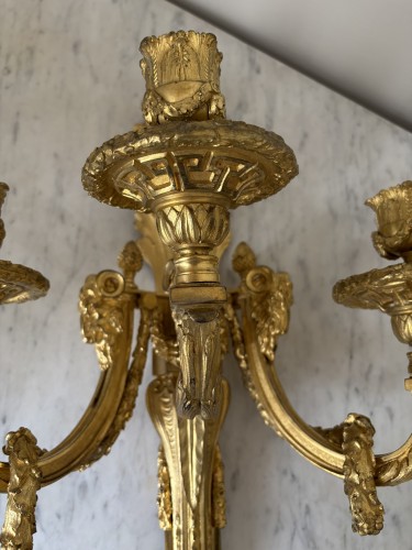 Pair of Louis XVI period Wall Sconces - Lighting Style Louis XVI