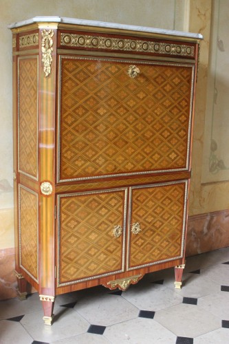 18th century - French Louis XVI secretaire stamped DESTER