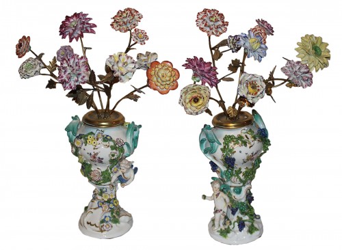 Pair of Meissen vases