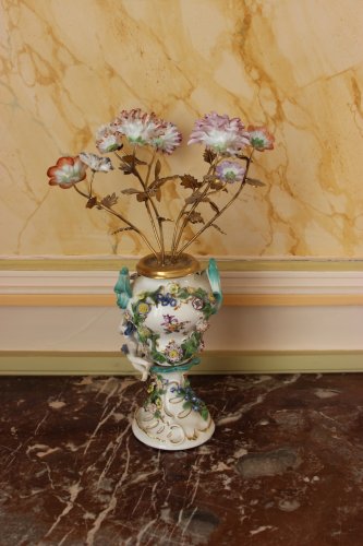 Louis XV - Pair of Meissen vases