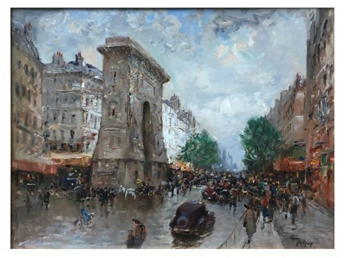 Henry MALFROY (1895-1944) - La Porte Saint Denis à Paris