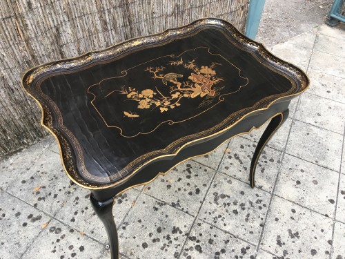 Lacquered cabaret table Louis XV - Furniture Style Louis XV