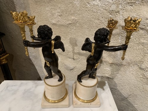 Lighting  - Pair of Louis XVI putti